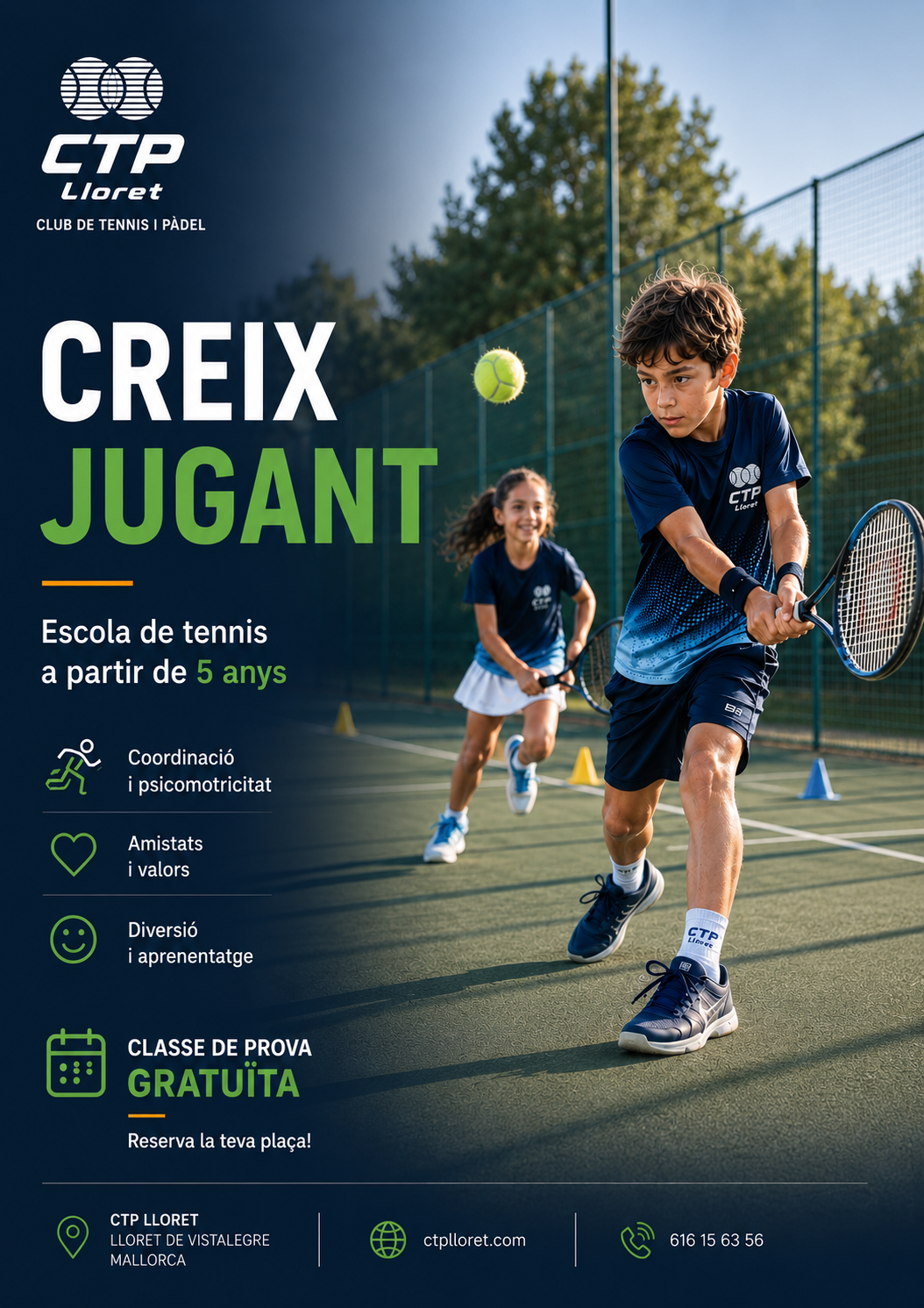 Escola de tennis CTP Lloret · Creix jugant
